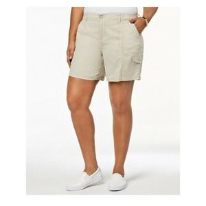 Karen Scott PLUS SIZE Cargo Short Stonewall NEW 22W #1460